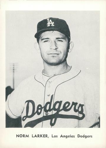 1961 Jay Publishing Los Angeles Dodgers #NNO Norm Larker Front