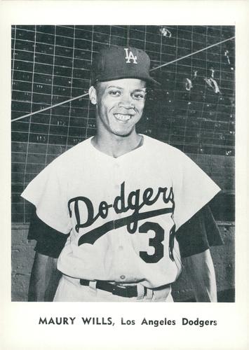 1961 Jay Publishing Los Angeles Dodgers #NNO Maury Wills Front