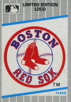 1989 Fleer - Cello / Wax Box Bottom Singles #C-17 Boston Red Sox Logo Front