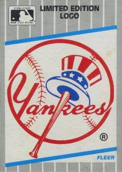 1989 Fleer - Cello / Wax Box Bottom Singles #C-18 New York Yankees Logo Front