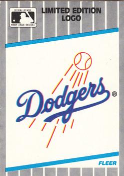 1989 Fleer - Cello / Wax Box Bottom Singles #C-9 Los Angeles Dodgers Logo Front