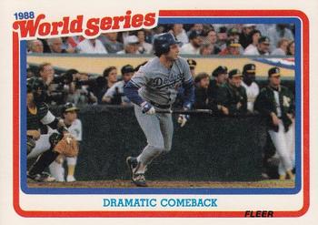 1989 Fleer - World Series #4 Dramatic Comeback Front