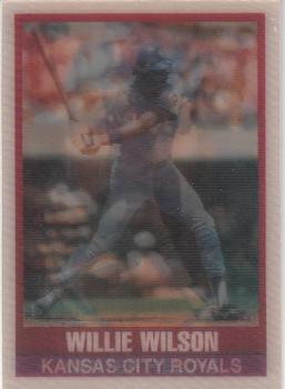 1989 Sportflics #186 Willie Wilson Front