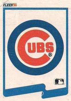 1990 Fleer - Cello / Wax Box Bottom Singles #C-6 Chicago Cubs Logo Front