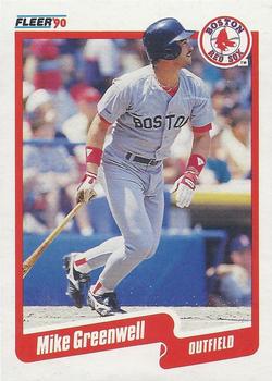 1990 Fleer - Cello / Wax Box Bottom Singles #C-8 Mike Greenwell Front