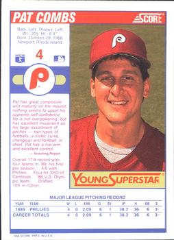 1990 Score - Young Superstars II #4 Pat Combs Back