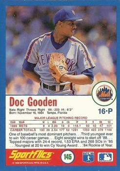 1990 Sportflics #145 Doc Gooden Back