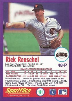 1990 Sportflics #161 Rick Reuschel Back