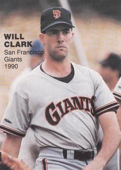 1990 Blue Sox Action Superstars (unlicensed) #3 Will Clark Front