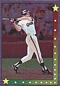 1990 Topps Stickers #147 Will Clark Front