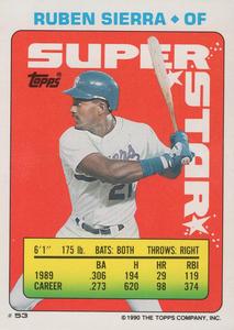 1990 Topps Stickers #148 Kevin Mitchell Back