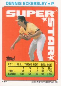 1990 Topps Stickers #147 Will Clark Back