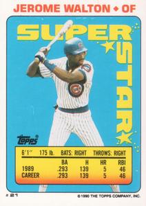1990 Topps Stickers #19 Mike Scott Back