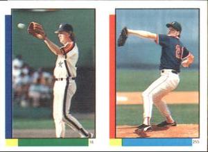 1990 Topps Stickers #16 / 255 Dave Smith / Roger Clemens Front