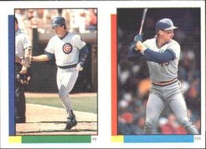 1990 Topps Stickers #49 / 204 Damon Berryhill / Rob Deer Front