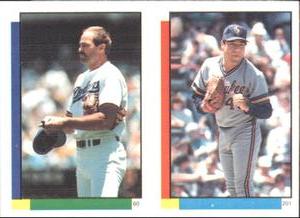 1990 Topps Stickers #60 / 201 Kirk Gibson / Teddy Higuera Front