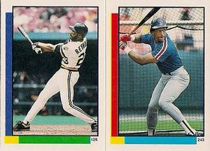1990 Topps Stickers #126 / 243 R.J. Reynolds / Julio Franco Front