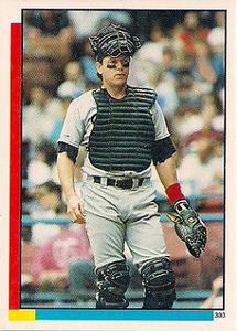 1990 Topps Stickers #303 Carlton Fisk Front