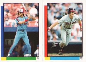 1990 Topps Stickers #71 / 301 Dave Martinez / Steve Lyons Front