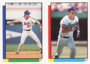 1990 Topps Stickers #97 / 267 Kevin Elster / Kevin Seitzer Front