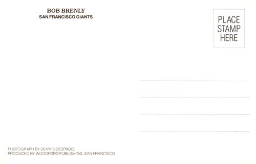 1987 San Francisco Giants Postcards #NNO Bob Brenly Back