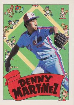 1992 Topps Kids #10 Denny Martinez Front