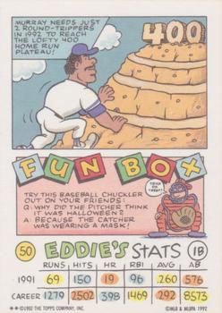 1992 Topps Kids #50 Eddie Murray Back
