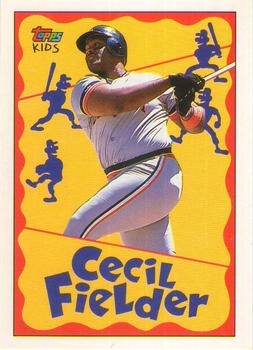 1992 Topps Kids #76 Cecil Fielder Front