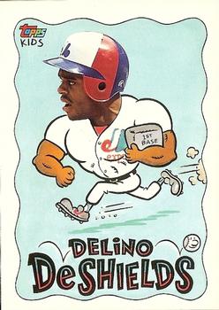 1992 Topps Kids #9 Delino DeShields Front