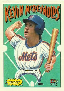 1992 Topps Kids #15 Kevin McReynolds Front