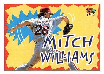 1992 Topps Kids #20 Mitch Williams Front