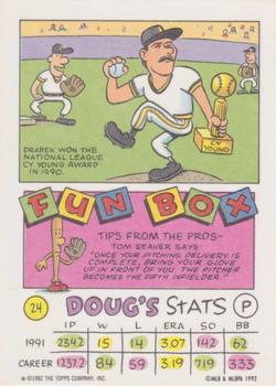1992 Topps Kids #24 Doug Drabek Back