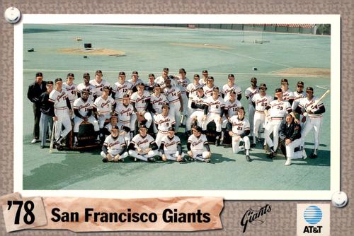 1992 AT&T San Francisco Giants Postcards #NNO 1978 Team Photo Front
