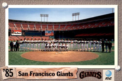 1992 AT&T San Francisco Giants Postcards #NNO 1985 Team Photo Front