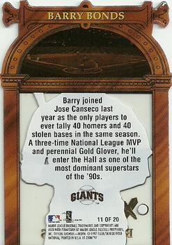 1997 SkyBox E-X2000 - Hall or Nothing #11 Barry Bonds Back
