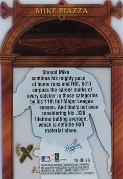 1997 SkyBox E-X2000 - Hall or Nothing #15 Mike Piazza Back