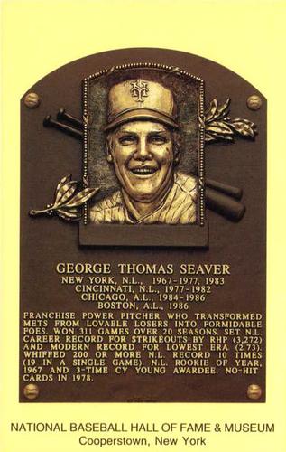 1965-22 Cooperstown Plaque Postcards #NNO Tom Seaver Front