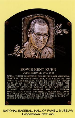 1965-22 Cooperstown Plaque Postcards #NNO Bowie Kuhn Front