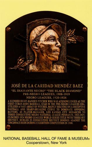 1965-22 Cooperstown Plaque Postcards #NNO Jose Mendez Front