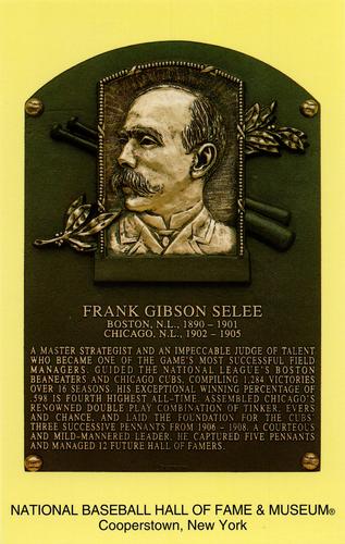 1965-22 Cooperstown Plaque Postcards #NNO Frank Selee Front