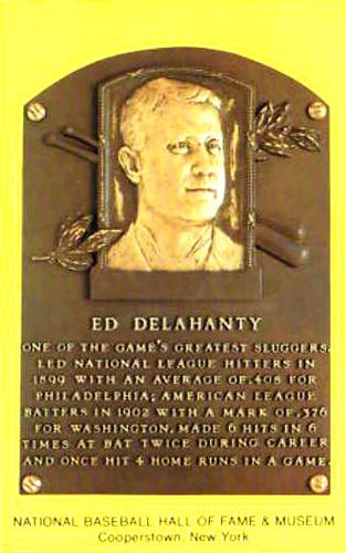 1965-22 Cooperstown Plaque Postcards #NNO Ed Delahanty Front