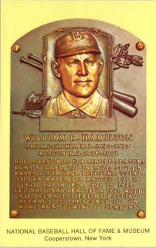 1965-22 Cooperstown Plaque Postcards #NNO Billy Hamilton Front