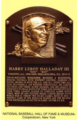 1965-22 Cooperstown Plaque Postcards #NNO Roy Halladay Front