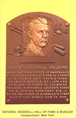 1965-22 Cooperstown Plaque Postcards #NNO A.G. Spalding Front
