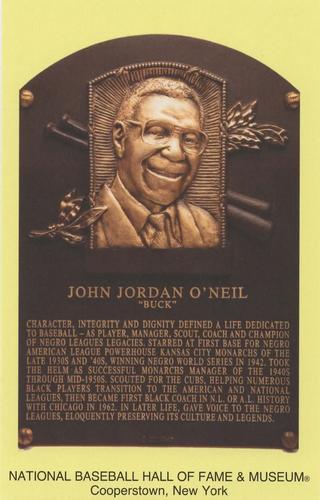 1965-22 Cooperstown Plaque Postcards #NNO Buck O'Neil Front