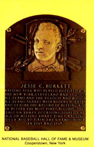 1965-22 Cooperstown Plaque Postcards #NNO Jesse Burkett Front