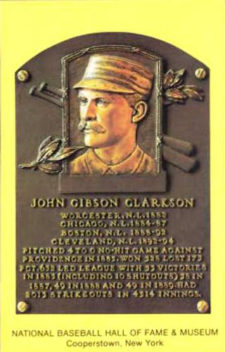 1965-22 Cooperstown Plaque Postcards #NNO John Clarkson Front