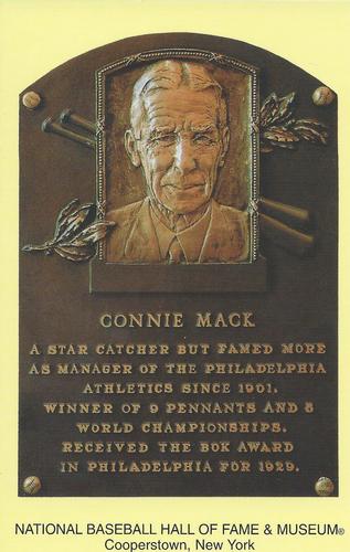 1965-22 Cooperstown Plaque Postcards #NNO  Connie Mack  Front