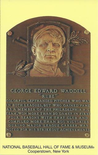 1965-22 Cooperstown Plaque Postcards #NNO Rube Waddell Front