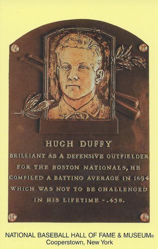 1965-22 Cooperstown Plaque Postcards #NNO Hugh Duffy Front
